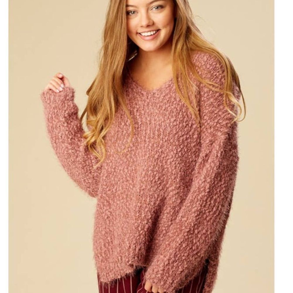 Altar’d State Pink Wool Sweater